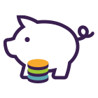 Piggy bank icon
