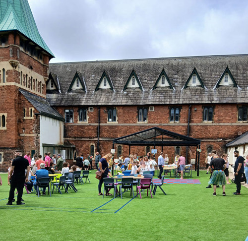 WG staff members and pupils dressed up for Hall Cliffe School’s annual Summer Fair