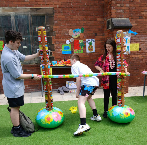 WG staff members and pupils dressed up for Hall Cliffe School’s annual Summer Fair