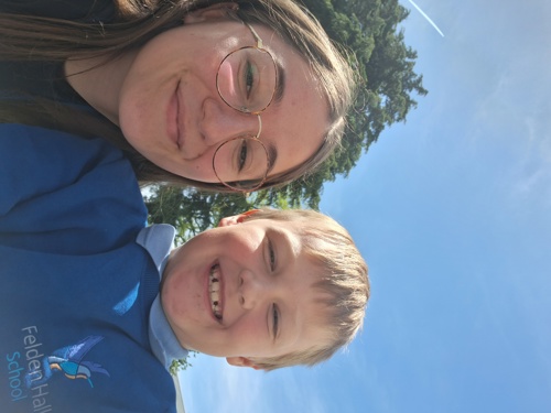 Felden Hall School pupil with teacher