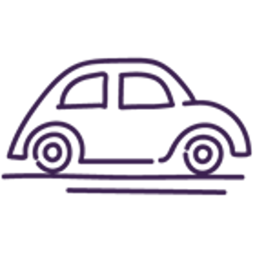 Graphic design car drawing on a transparent background