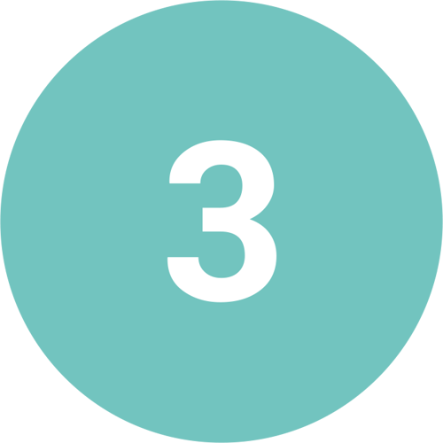 Turquoise Number 3 Icon