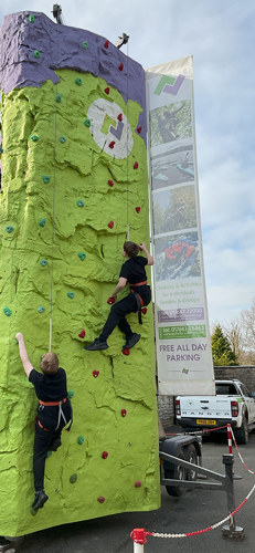 Oversands School climing wall