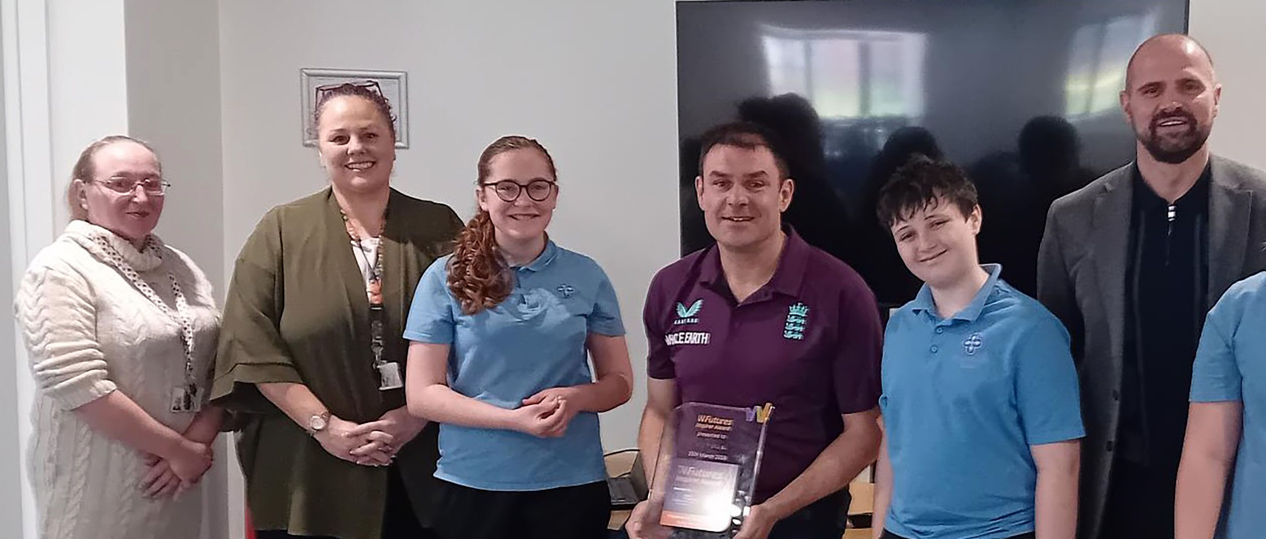 Tony Fretwell Receives Futures Inspirer Award At Chehsire Hall School In Sandbach on Hero Banner