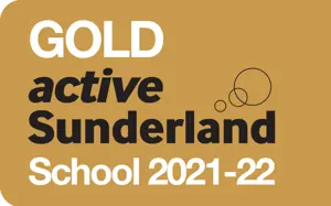GOLD Active Sunderland School 2021-22 logo