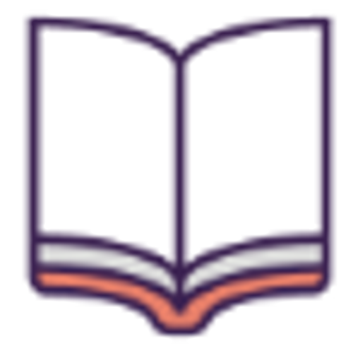 Red reading book icon