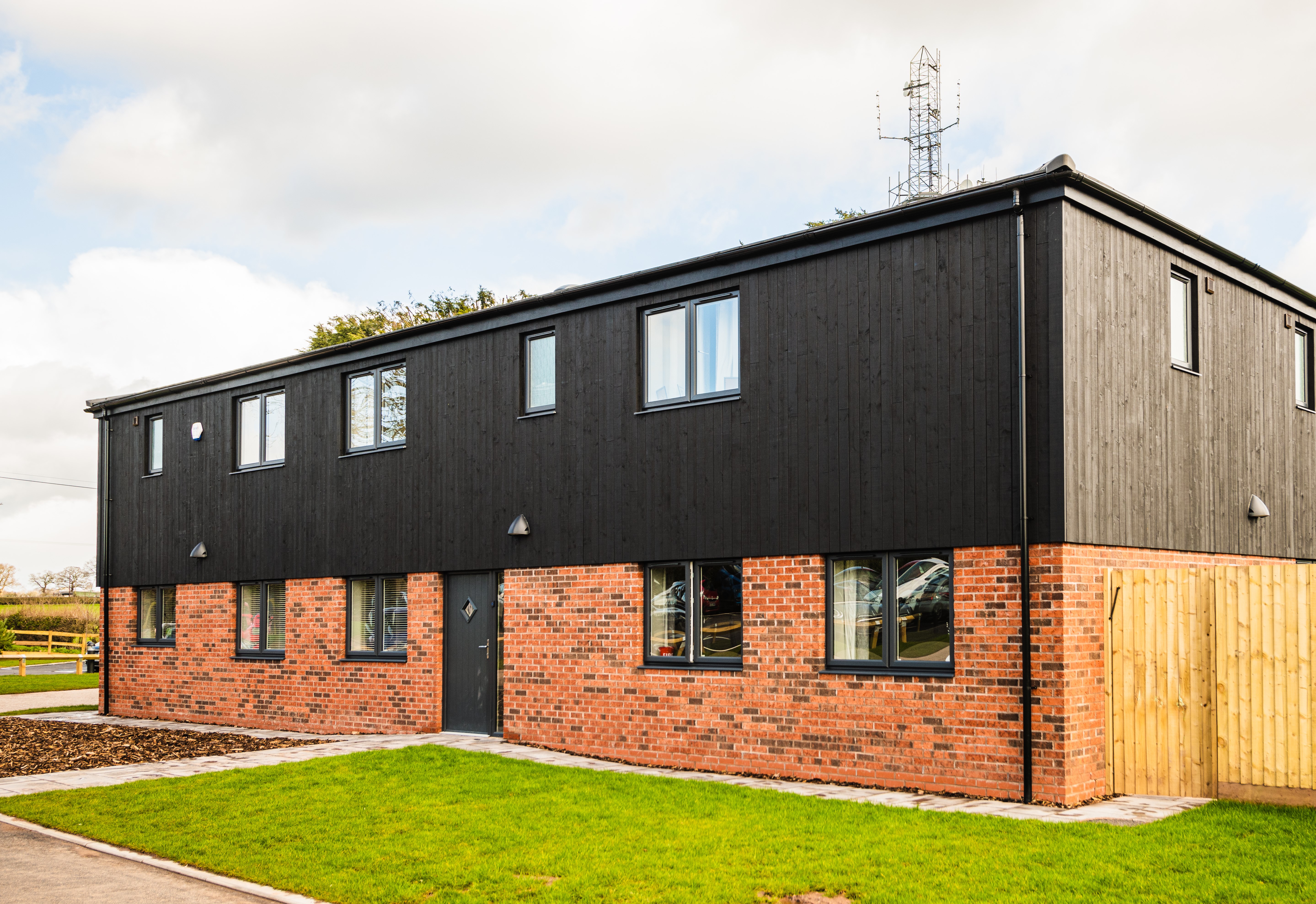 Outdoor image of Witherslack Group, The Gables on a cloudy with freshly cut grass